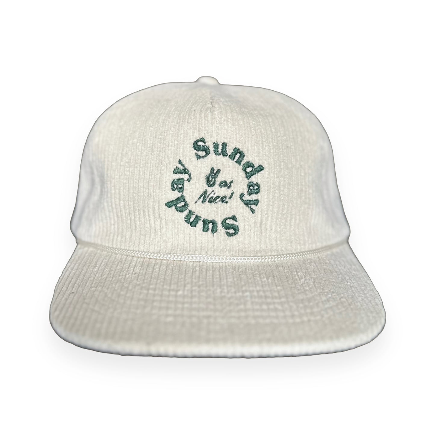 twice on sunday cord hat